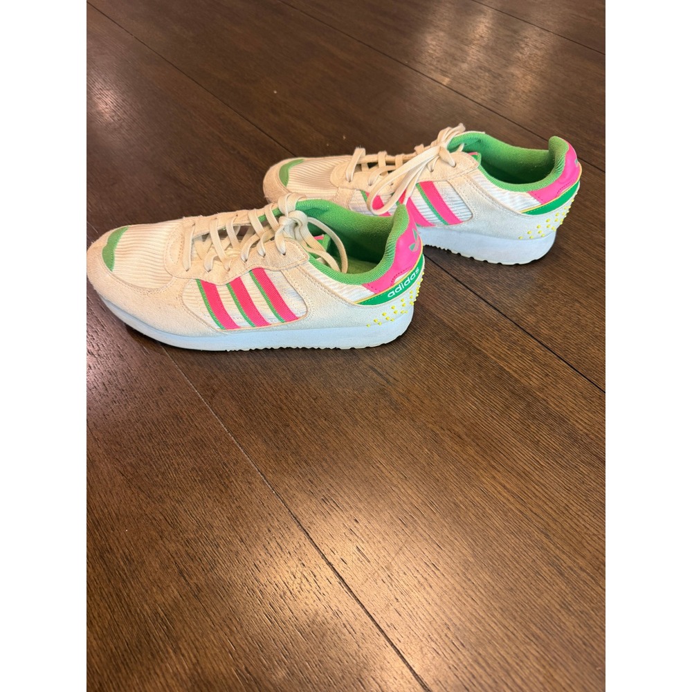 Adidas Originals ZX 700 HD Womens Cream Pink Green Sneakers FX5910 Size 7.5 - Picture 5 of 7